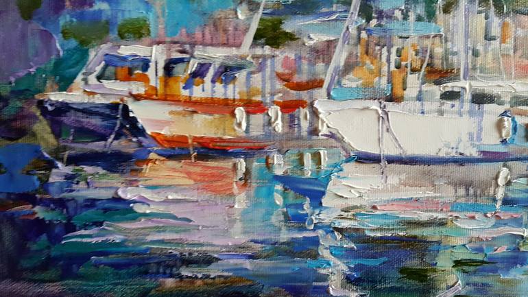 Original Impressionism Cities Painting by VIKTORIJA LAPTEVA