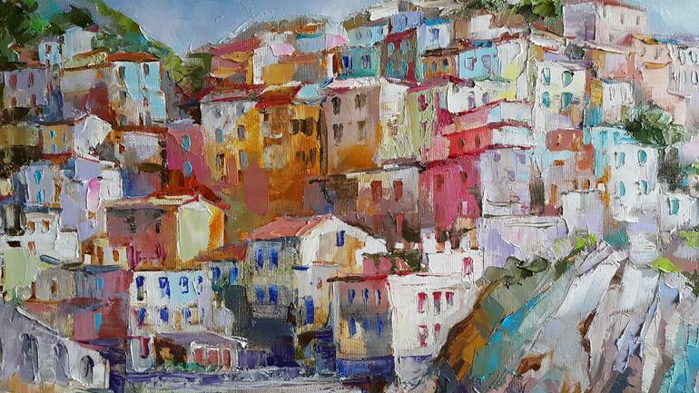 Original Impressionism Cities Painting by Viktorija Lapteva