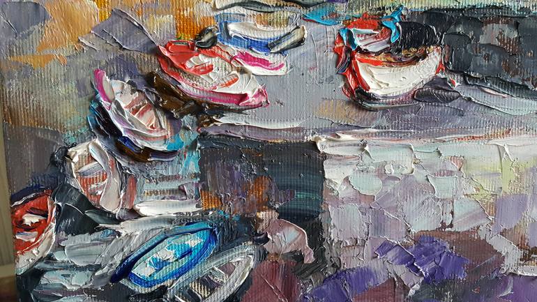 Original Impressionism Cities Painting by Viktorija Lapteva