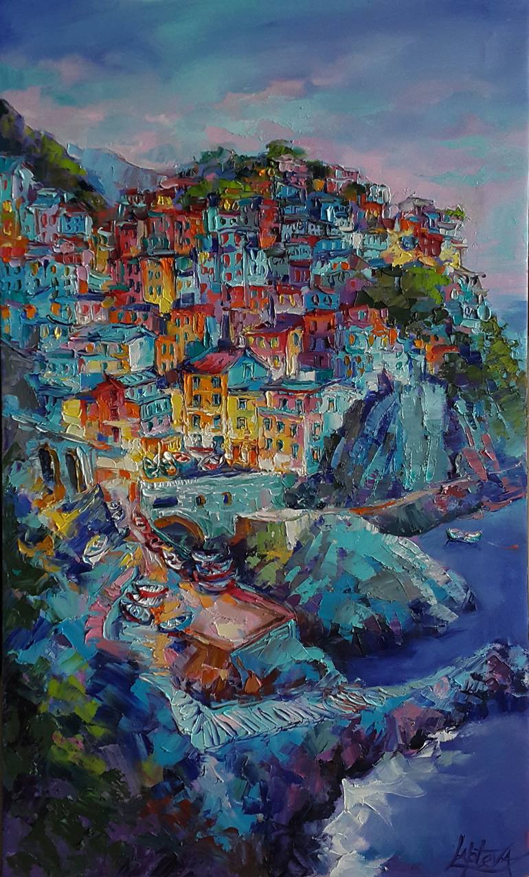 Original Expressionism Landscape Paintings by Viktorija Lapteva
