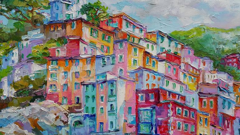 Original Expressionism Architecture Painting by Viktorija Lapteva