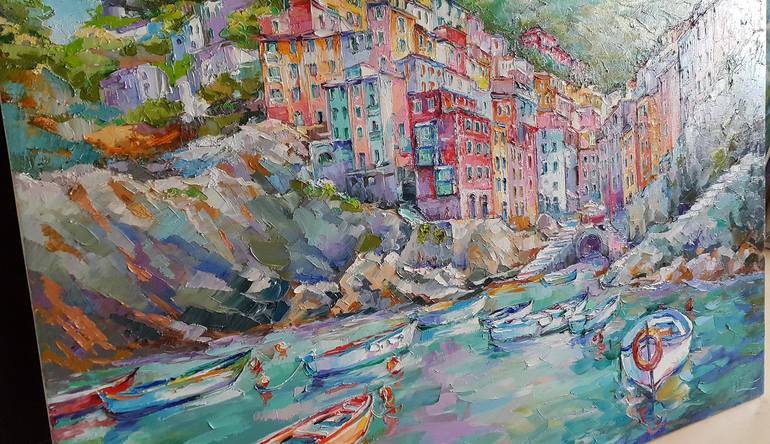 Original Expressionism Architecture Painting by Viktorija Lapteva