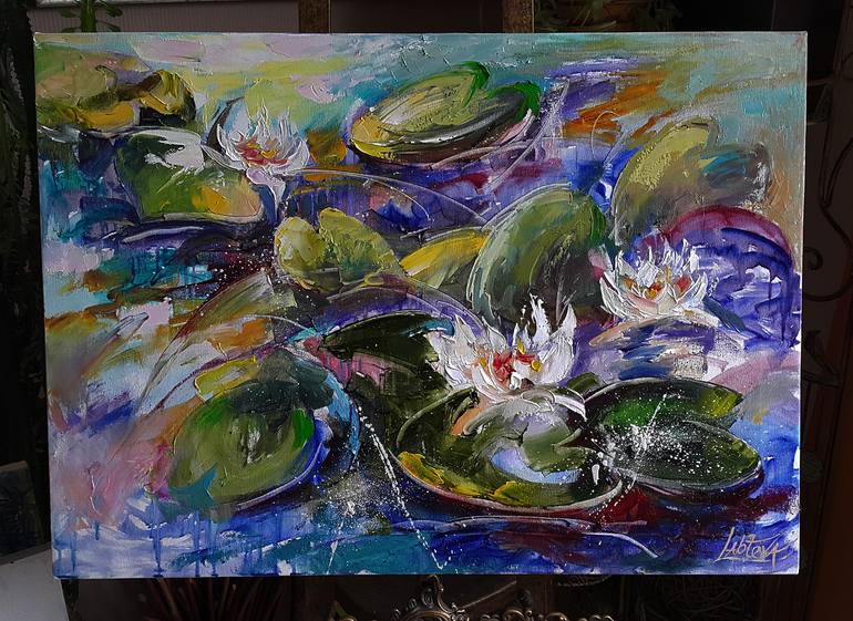 Original Abstract Expressionism Abstract Painting by Viktorija Lapteva