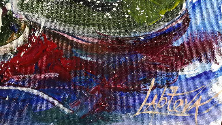 Original Abstract Expressionism Abstract Painting by Viktorija Lapteva