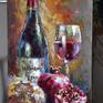 Painting Astringency of red wine Studio