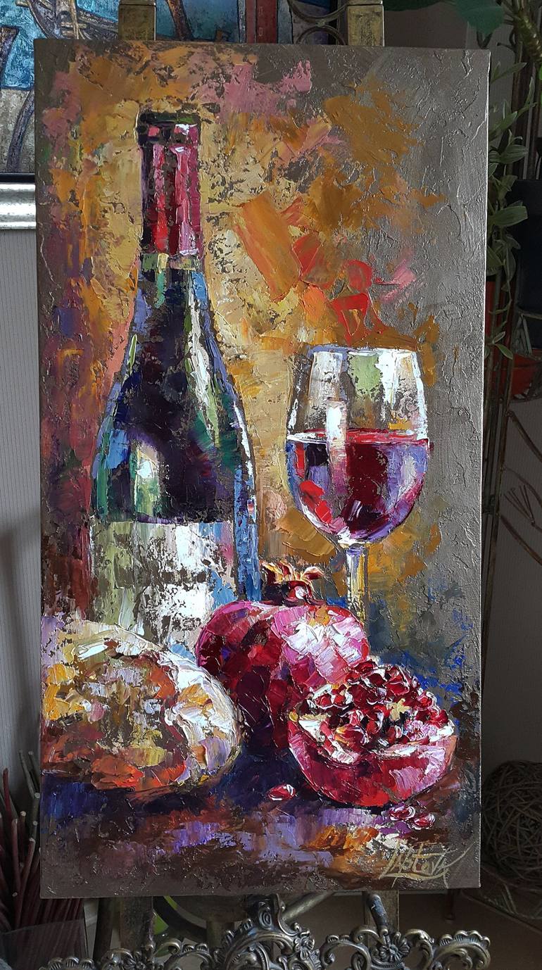 Original Expressionism Still Life Painting by VIKTORIJA LAPTEVA