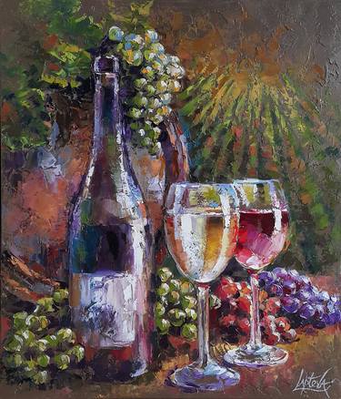 Original Expressionism Food & Drink Paintings by VIKTORIJA LAPTEVA