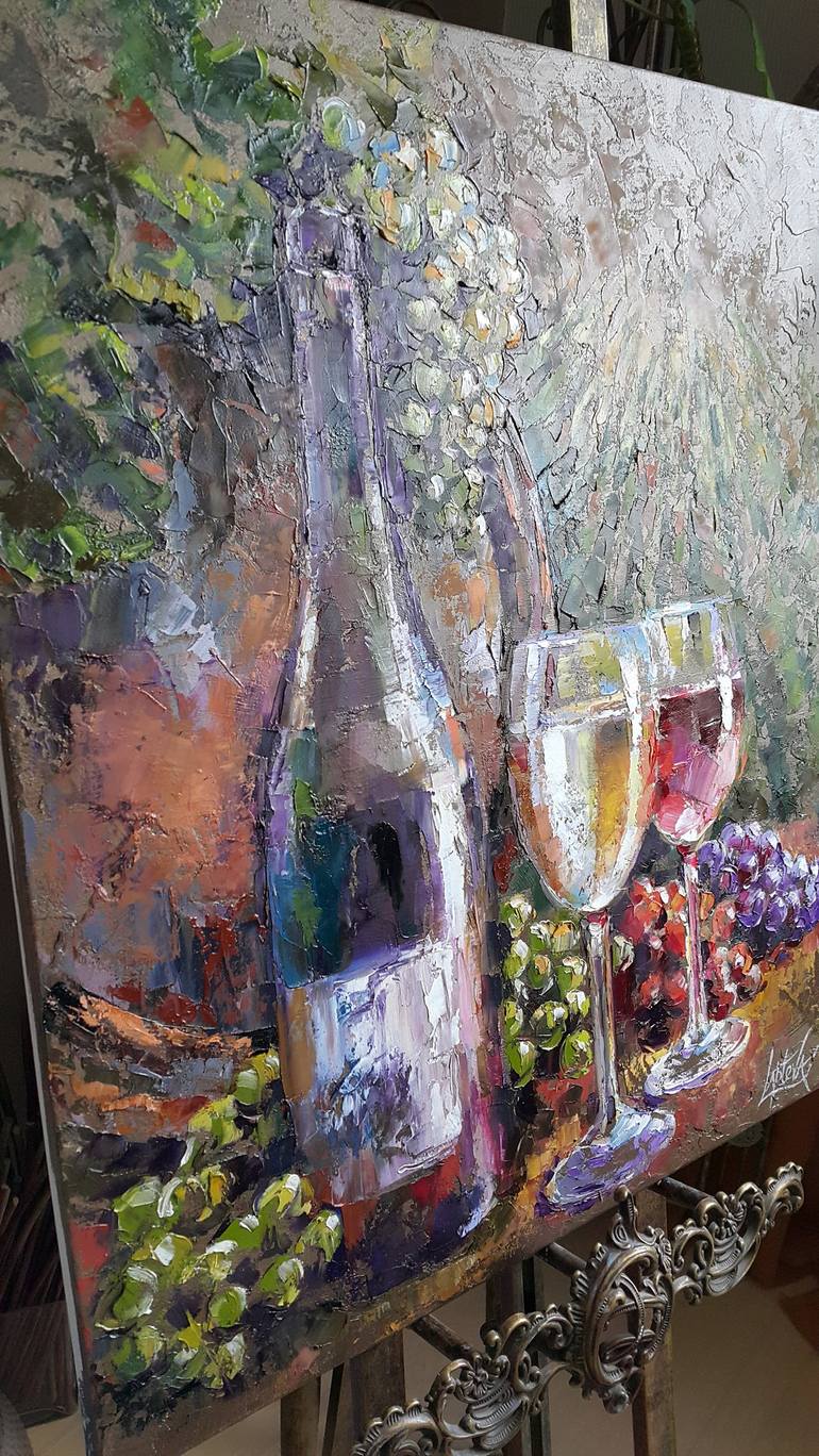 Original Expressionism Food & Drink Painting by VIKTORIJA LAPTEVA