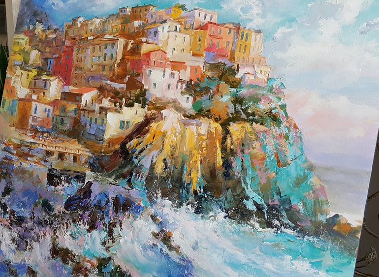 Original Expressionism Travel Painting by Viktorija Lapteva