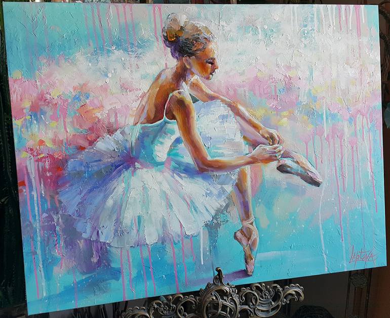 Original Expressionism Women Painting by Viktorija Lapteva