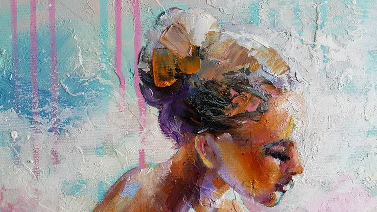 Original Expressionism Women Painting by Viktorija Lapteva