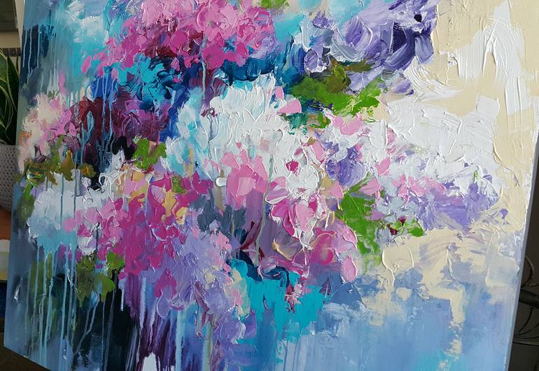 Original Abstract Expressionism Abstract Painting by Viktorija Lapteva