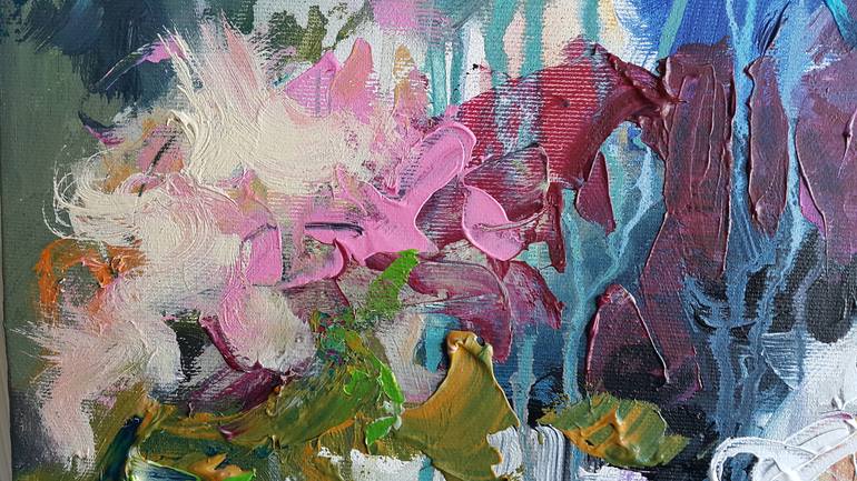 Original Abstract Expressionism Abstract Painting by Viktorija Lapteva