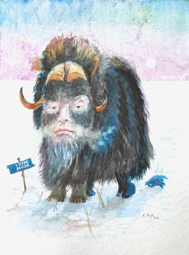 Original Illustration Politics Painting by Andrea Lacher-Bryk