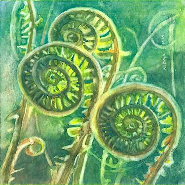 Original Realism Floral Painting by Andrea Lacher-Bryk