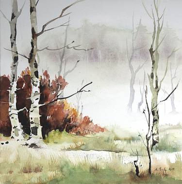 Marshland (watercolour after unknown artist) thumb