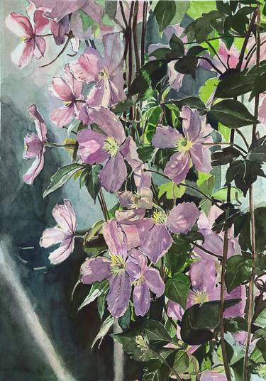 Original Floral Paintings by Andrea Lacher-Bryk
