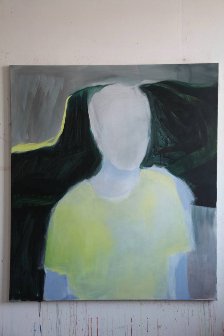 Original Abstract Expressionism People Painting by Jenny Lundgren