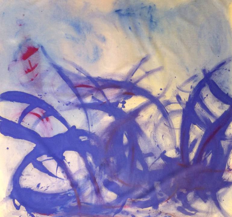 Blue Chairs by the sea Painting by Diamanto Perdikea Saatchi Art