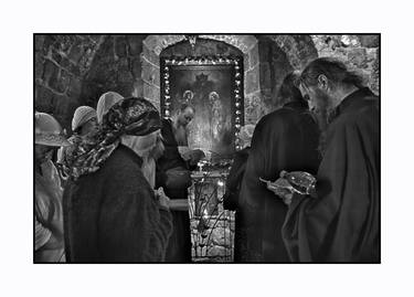 pilgrims in the Latin Convent in Nazareth. with a Limited Edition of 15 thumb