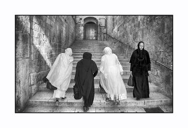 4 Pilgrim women in Jerusalem. With a Limited Edition of 1 of 15 thumb