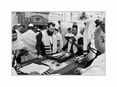 Jewish Prayers at the Wailing wall. Jerusalem. with a limited edtion of 1 of 15. thumb