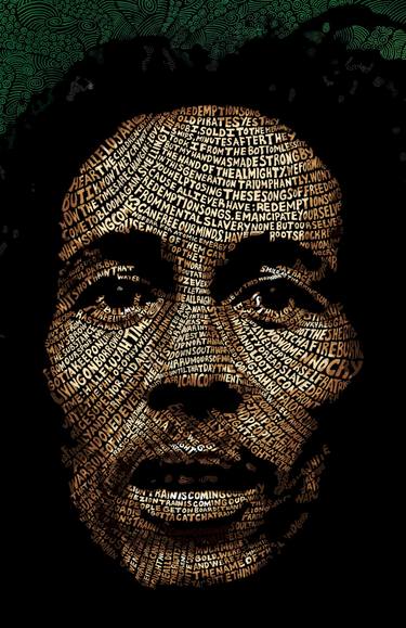 Bob Marley Word Art thumb