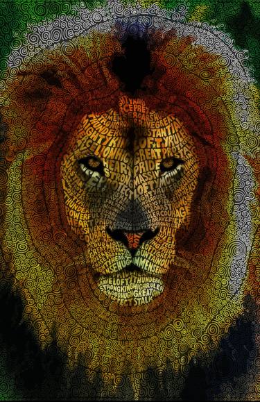 Lion of Judah Word Mosaic thumb