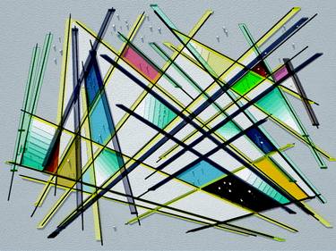 Original Abstract Architecture Collage by Andrej Barov