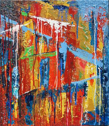 Original Abstract Expressionism Abstract Paintings by Andrej Barov