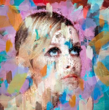ETERNAL STARS "Twiggy" (DROWING,PAINTING, COLLAGE, DIGITAL) - Limited Edition 1 of 5 thumb