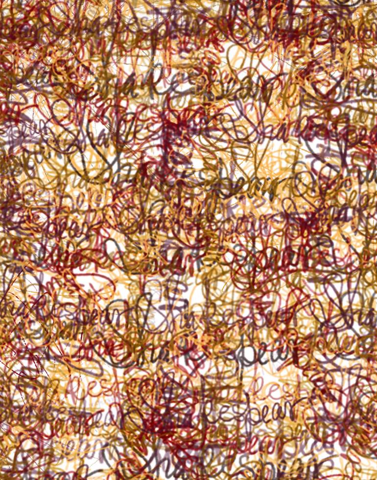 Original Abstract Expressionism Abstract Drawing by Andrej Barov