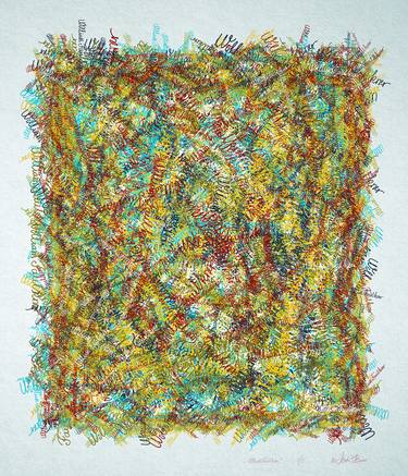 Original Abstract Expressionism Abstract Drawings by Andrej Barov