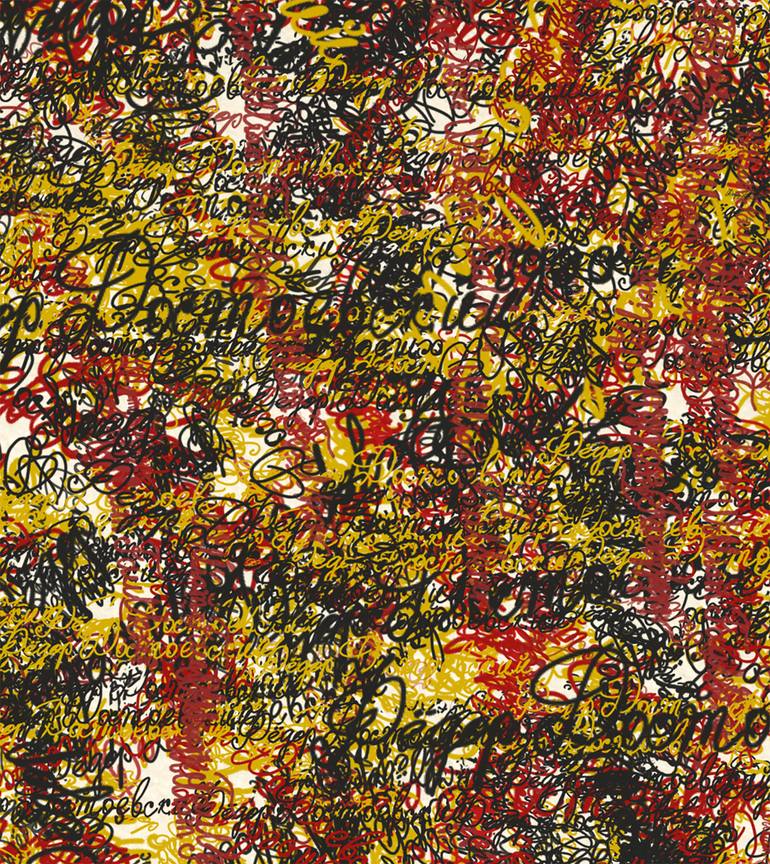 Original Abstract Expressionism Abstract Painting by Andrej Barov