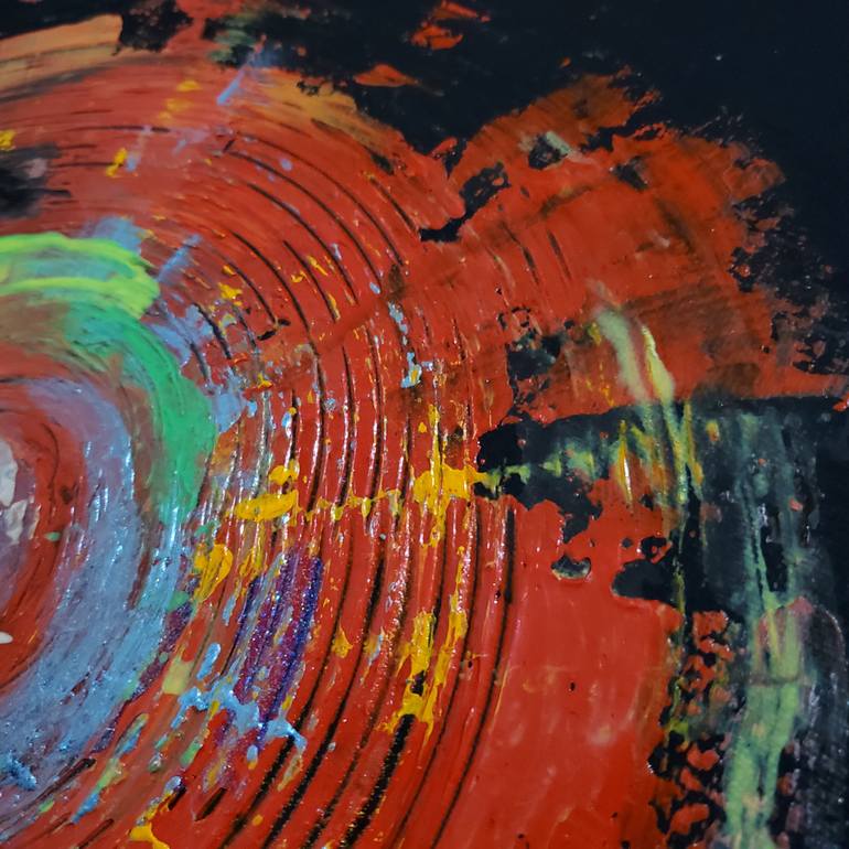 Original Abstract Expressionism Abstract Painting by Sally Chan