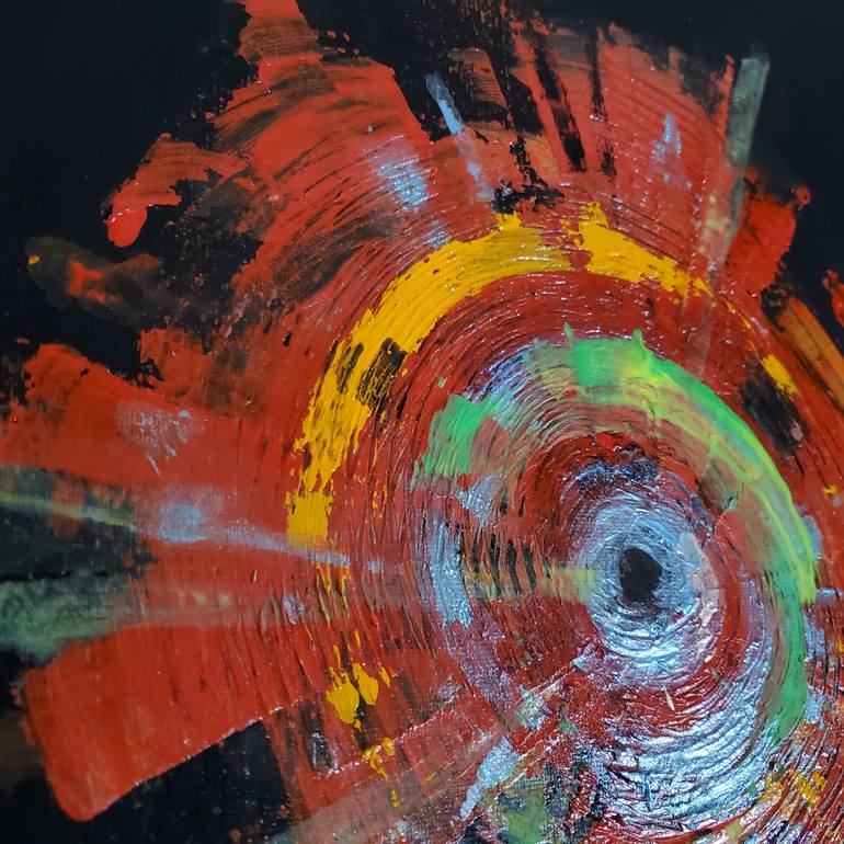 Original Abstract Expressionism Abstract Painting by Sally Chan