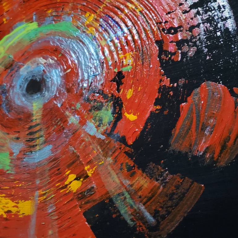 Original Abstract Expressionism Abstract Painting by Sally Chan