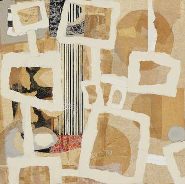 Original Abstract Expressionism Family Collage by Jan Widner