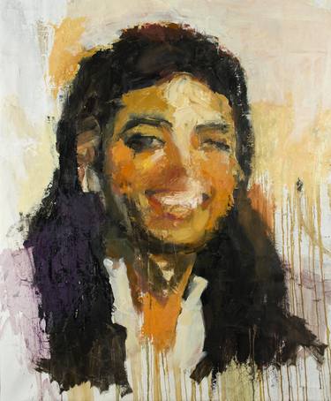 Print of Expressionism Portrait Paintings by Akis oulkeroglou