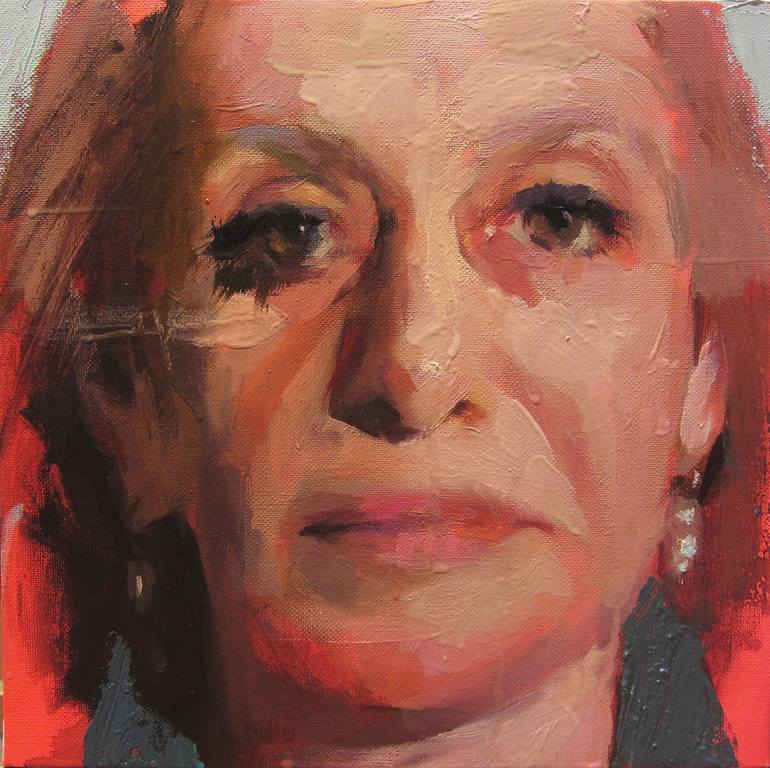 Original Portrait Painting by Akis oulkeroglou