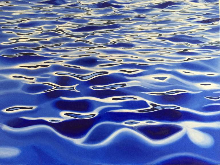 Meditative Water Painting by Judit Prieto | Saatchi Art