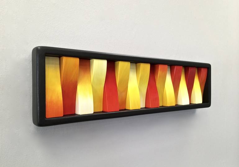 Original Abstract Wall Sculpture by Greg Joubert