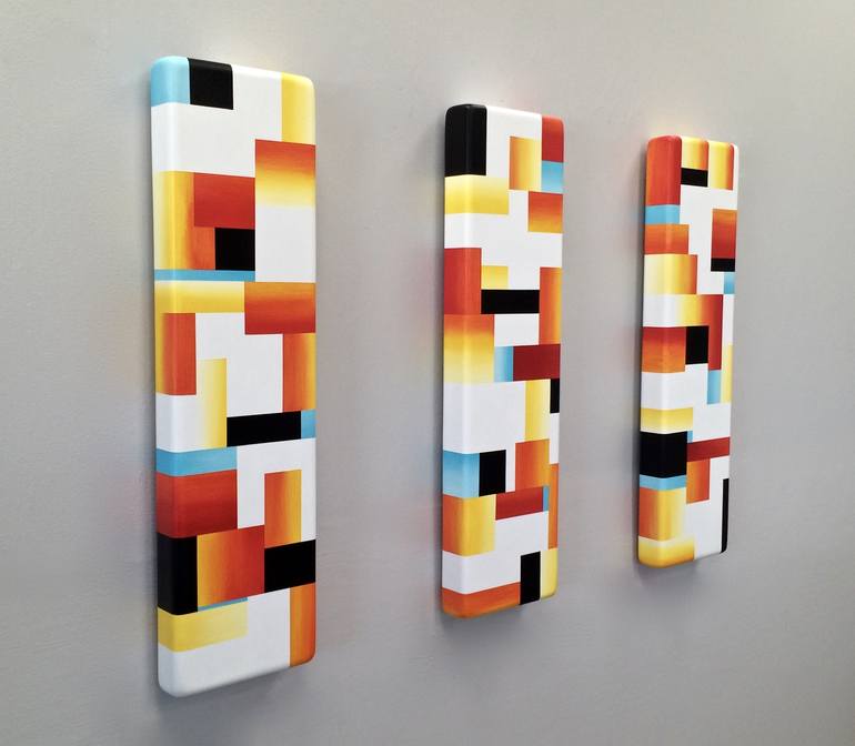 Original Abstract Wall Sculpture by Greg Joubert