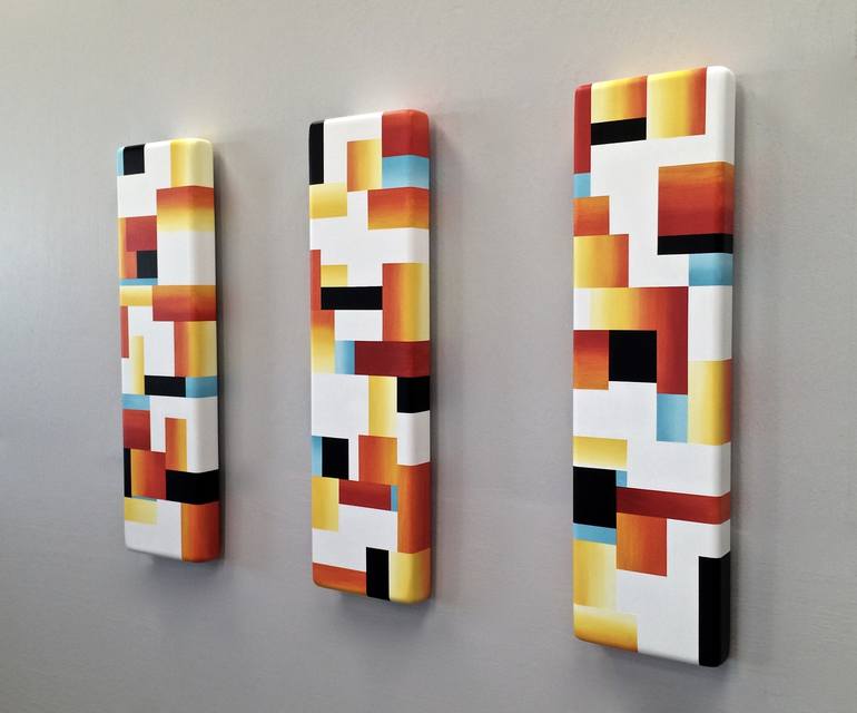 Original Abstract Wall Sculpture by Greg Joubert