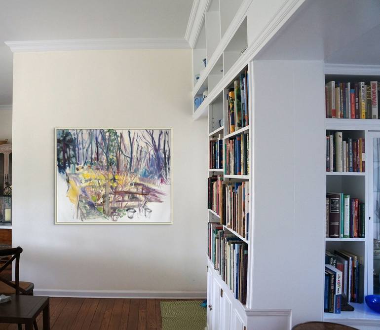 Original Documentary Garden Painting by Maureen Shea