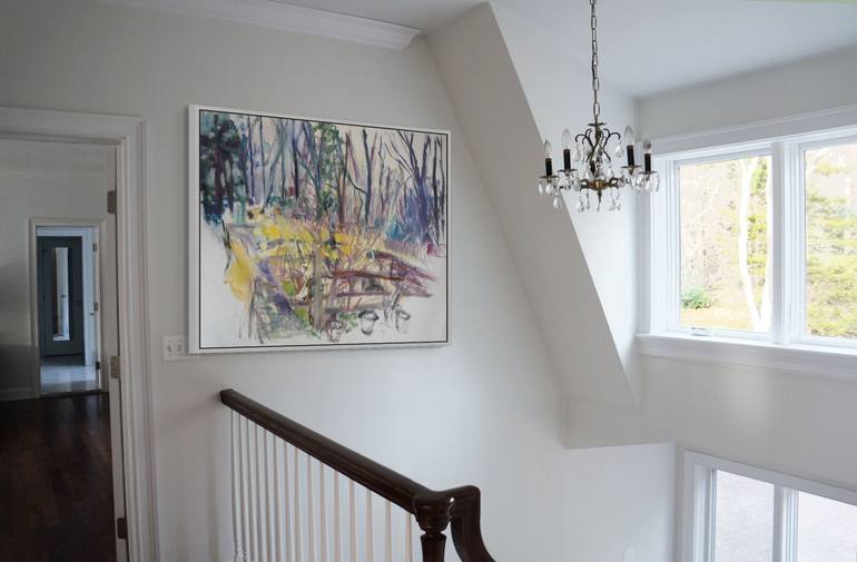 Original Documentary Garden Painting by Maureen Shea