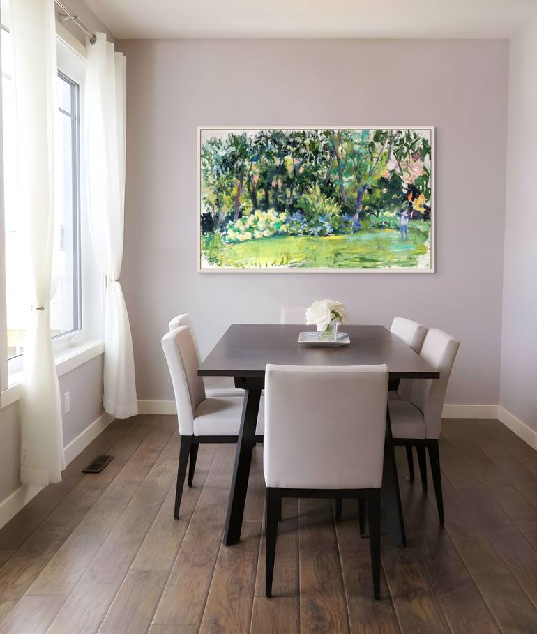 Original Figurative Garden Painting by Maureen Shea