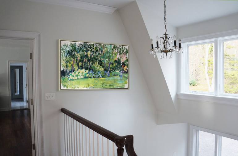 Original Figurative Garden Painting by Maureen Shea