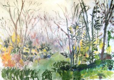 Original Fine Art Garden Paintings by Maureen Shea