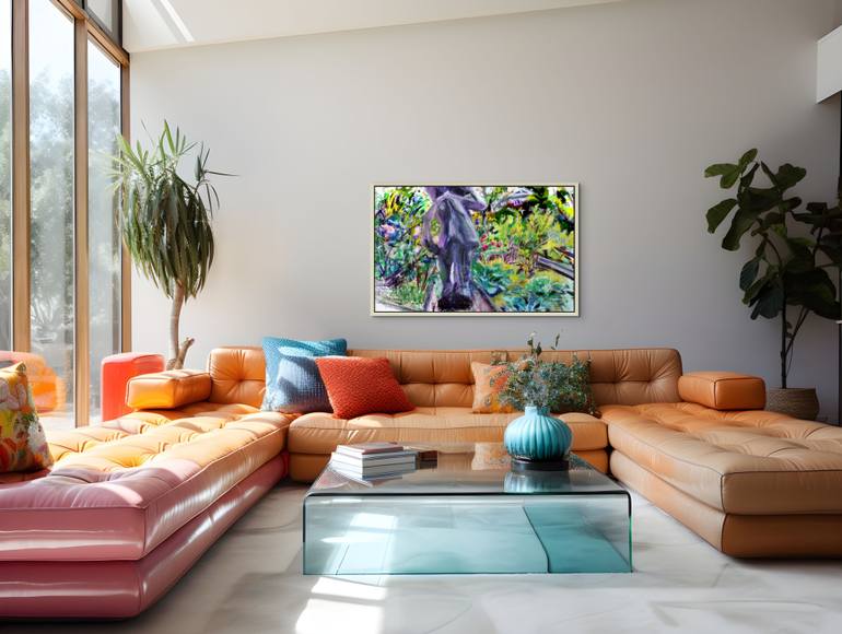 Original Documentary Garden Painting by Maureen Shea